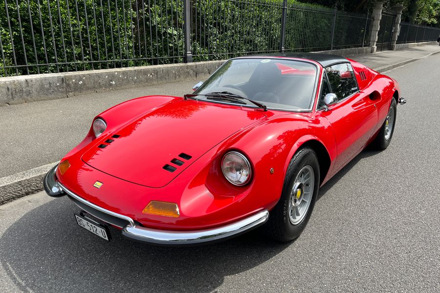 Ferrari Dino 246 GTS car for sale on website designed and built by racecar